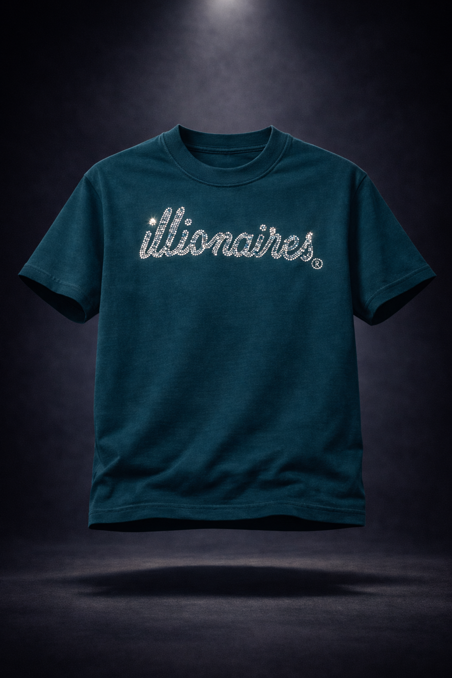 Illionaires Deep Teal Crystal Logo Tee