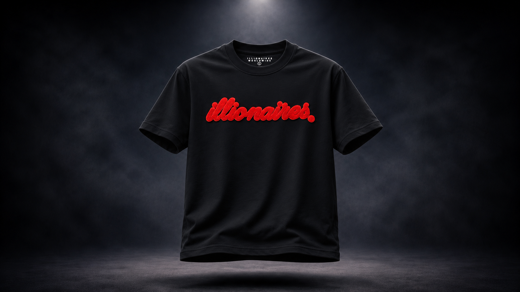 Illionaires Red Chenille Logo Tee