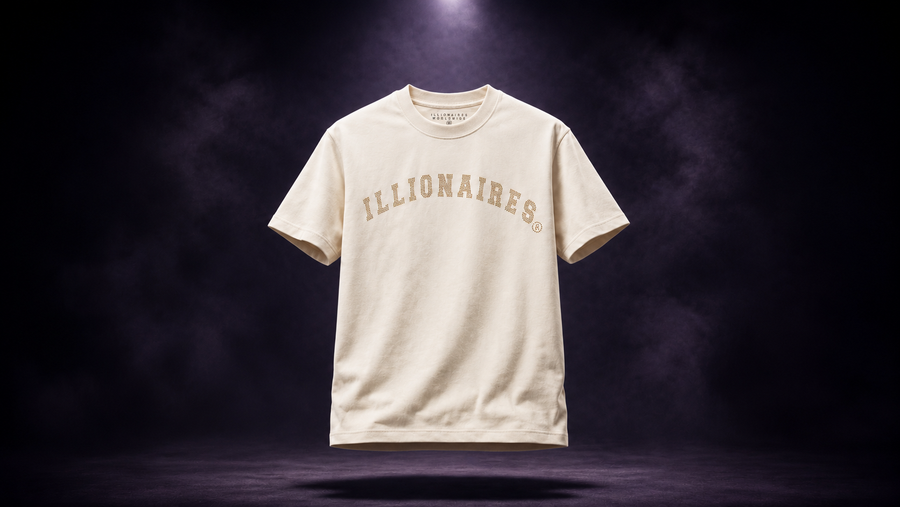 Illionaires Gold Crystal Logo Tee