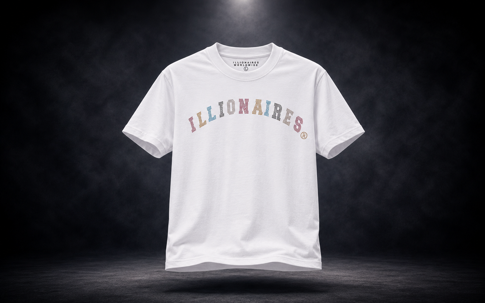 Illionaires Multi Crystal Logo Tee