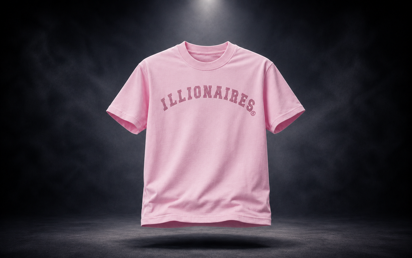 Illionaires Pink Crystal Logo Tee