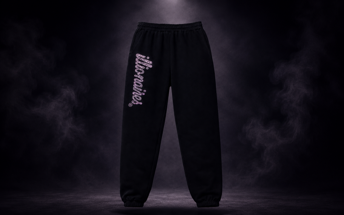 Illionaires Signature Crystal Logo Joggers