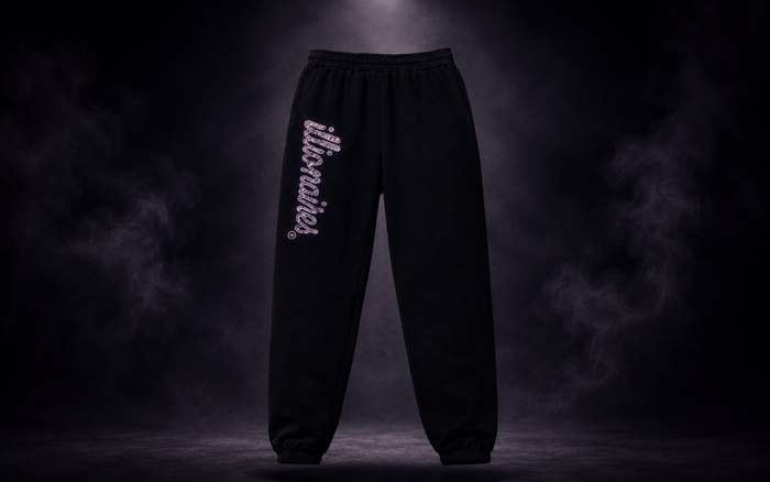 Illionaires Signature Crystal Logo Joggers