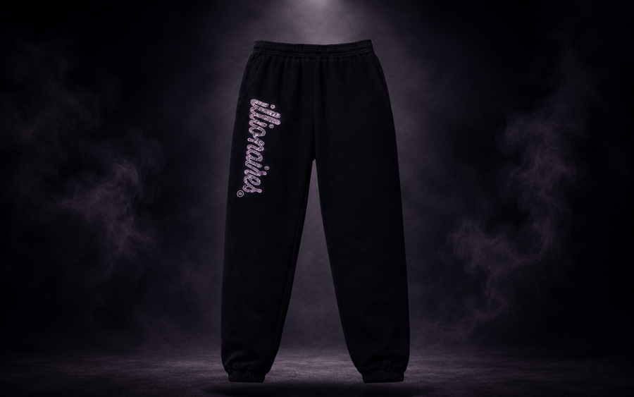 Illionaires Signature Crystal Logo Joggers