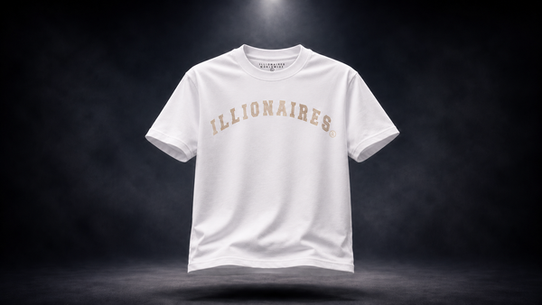 Illionaires White Gold Crystal Tee